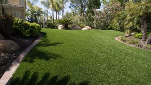 residential artificial lawn installation