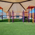 Commercial artificial playground grass from SYNLawn