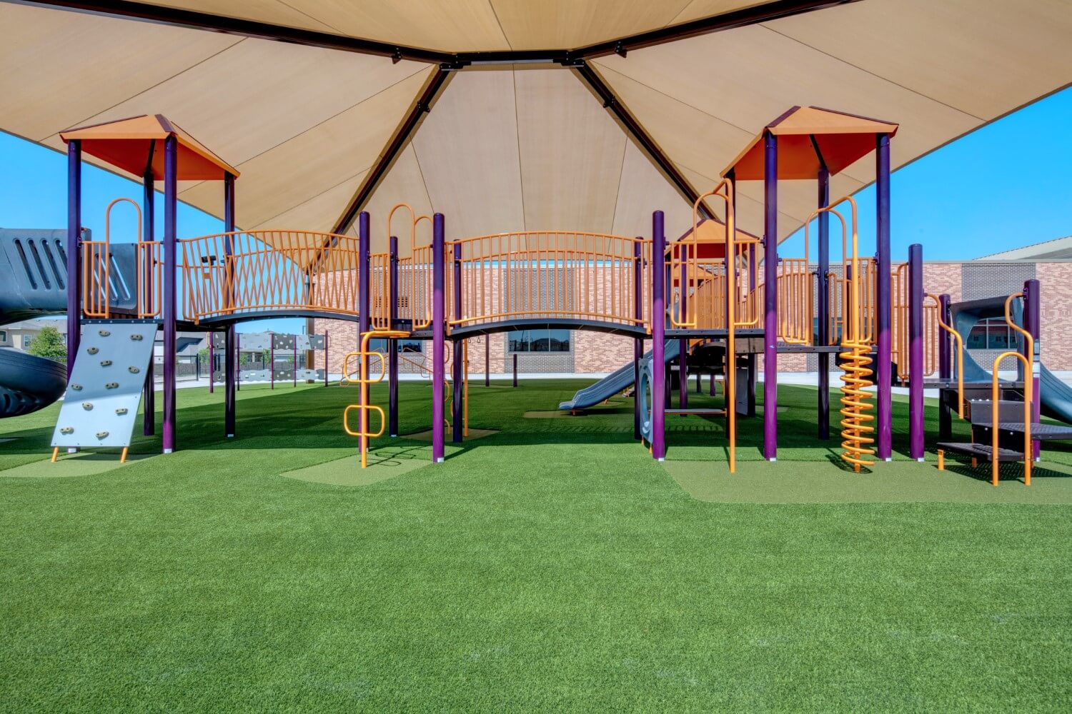 Commercial artificial playground grass from SYNLawn