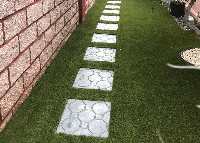 Artificial grass walkway from SYNLawn