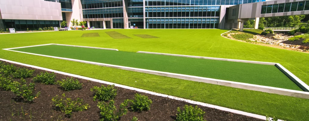 commercial artificial grass bocce ball court