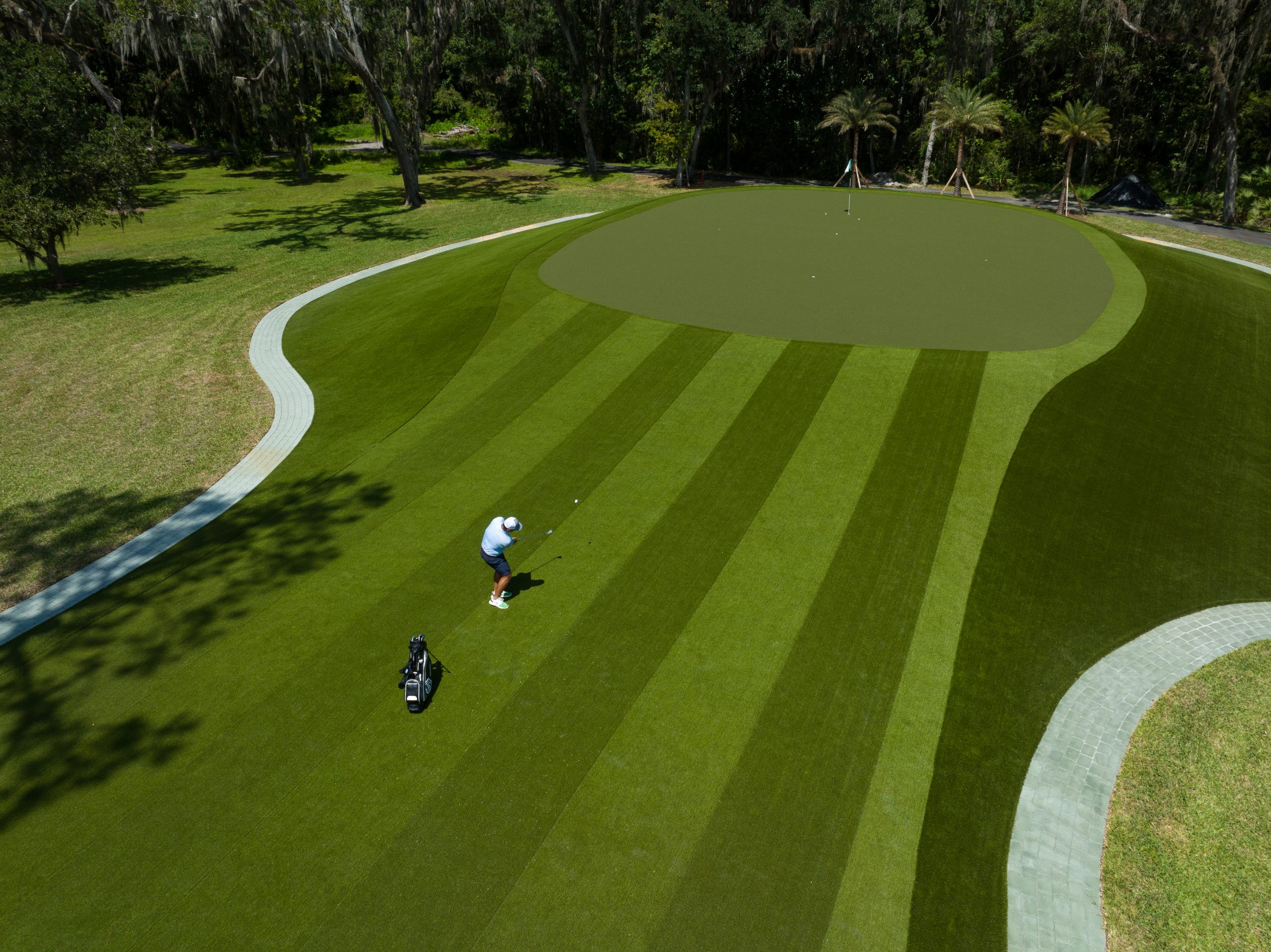SYNLawn Golf custom putting green SYNLawn Golf custom Sacramento putting green